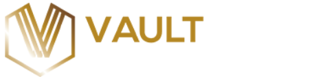 Vault Metal Logo, link redirects to home page